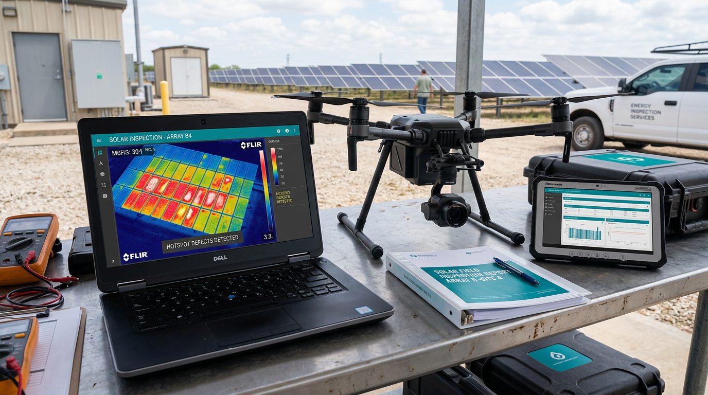 Drone photo illustrating: Drone Inspection Deliverables and File Formats